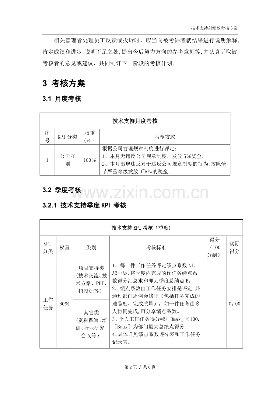 技术支持部绩效考核方案.doc_第2页
