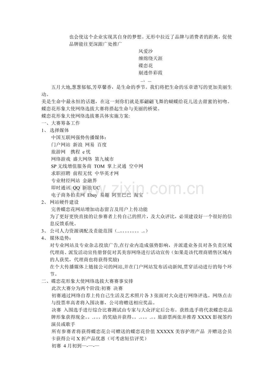 蝶恋花整合营销策略之网络品牌推广.doc_第2页