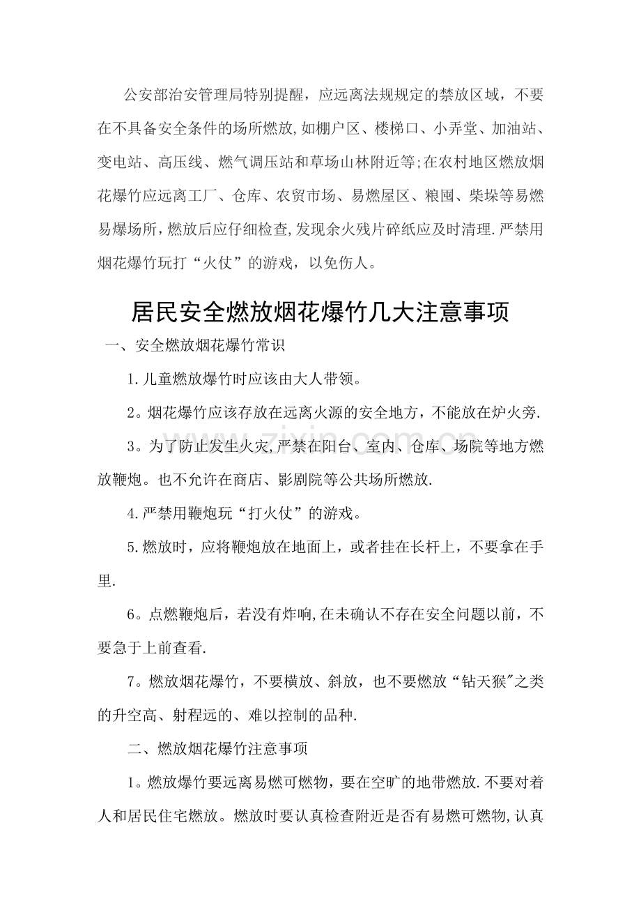 安全燃放烟花爆竹几大注意事项.doc_第2页