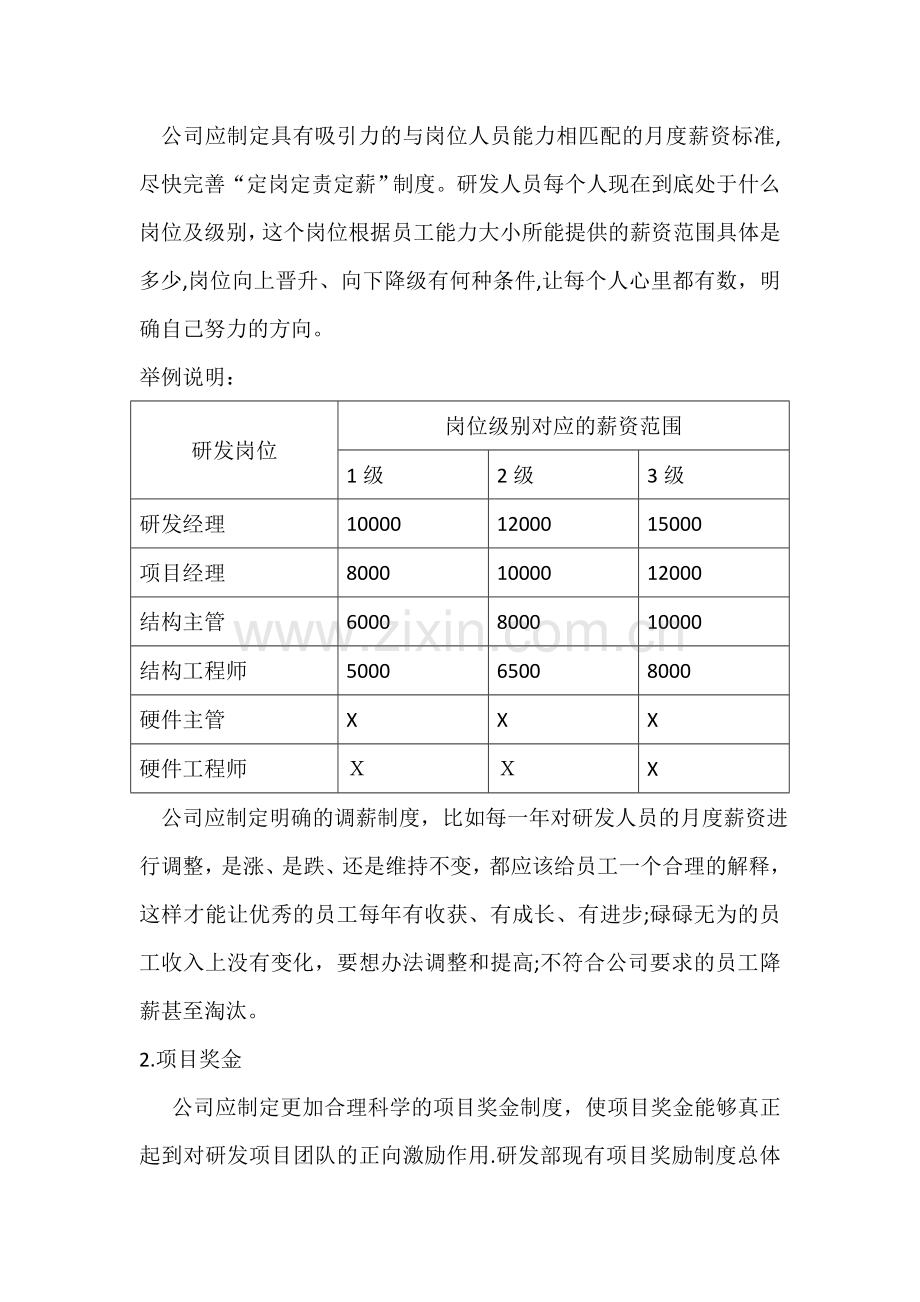 研发人员收入及奖励方案——初稿.doc_第2页