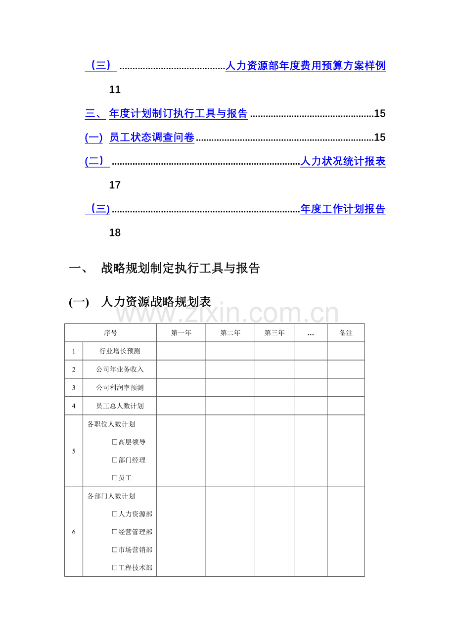 人力资源战略规划、预算编制、年度计划制订....doc_第2页