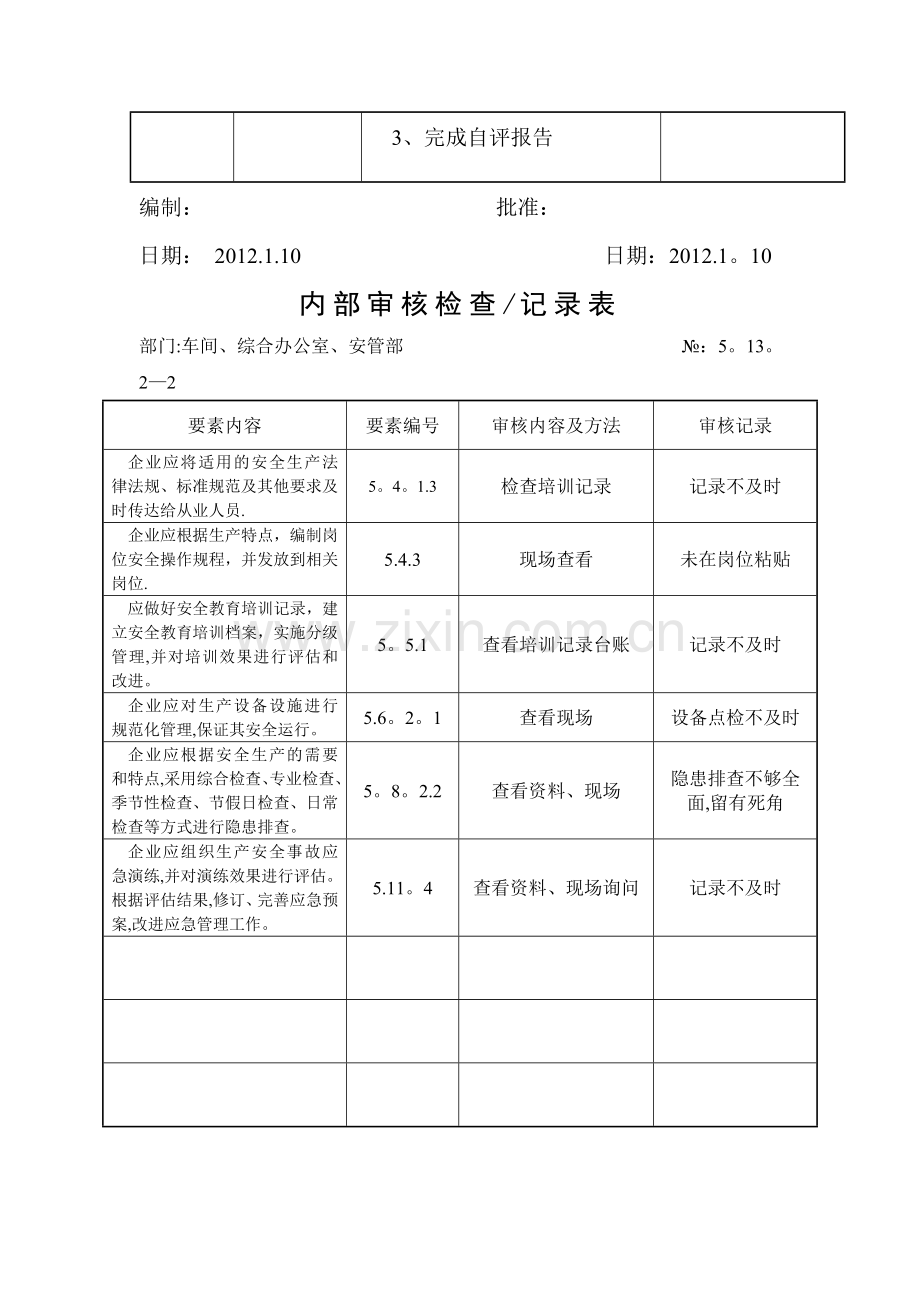 安全标准化内部自评计划.doc_第2页