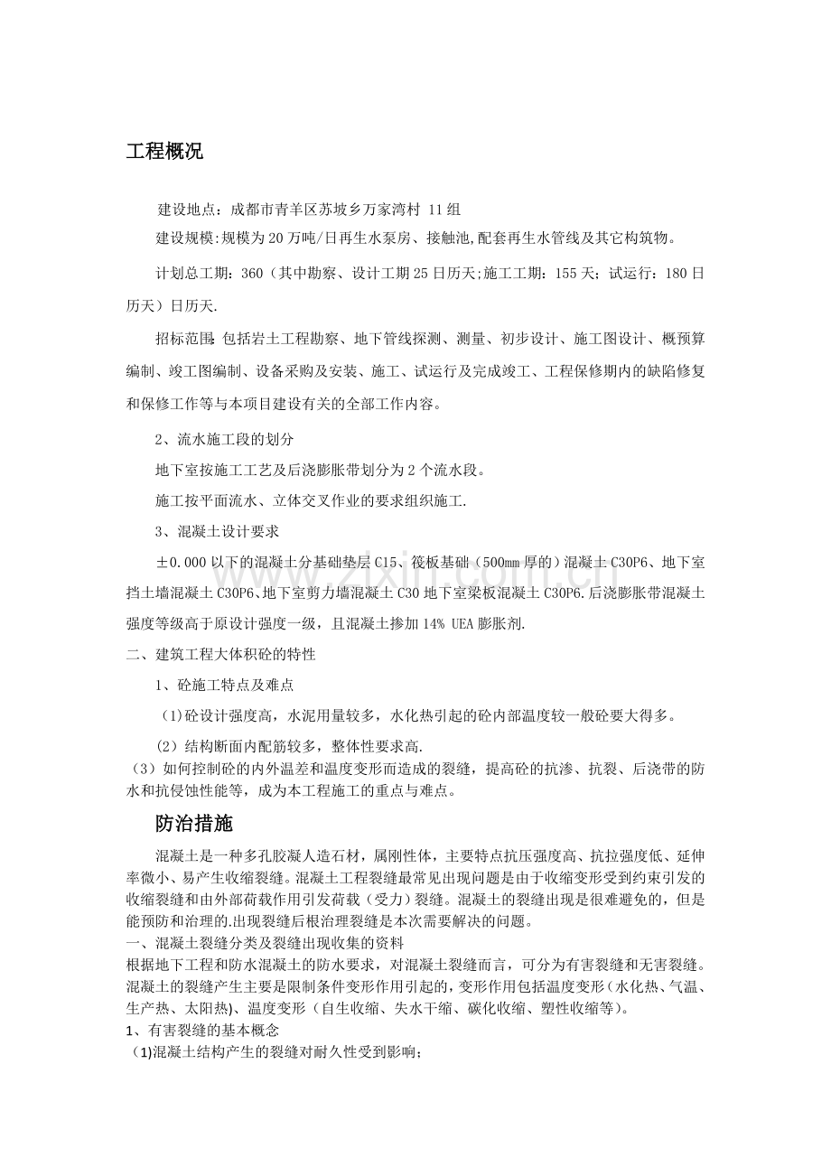 混凝土结构体裂缝及渗漏水防水堵漏治理措施方案.doc_第2页