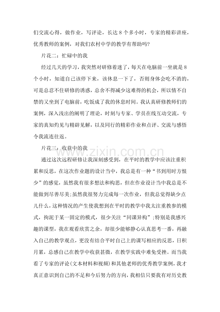 2019年教师个人远程研修总结.doc_第2页