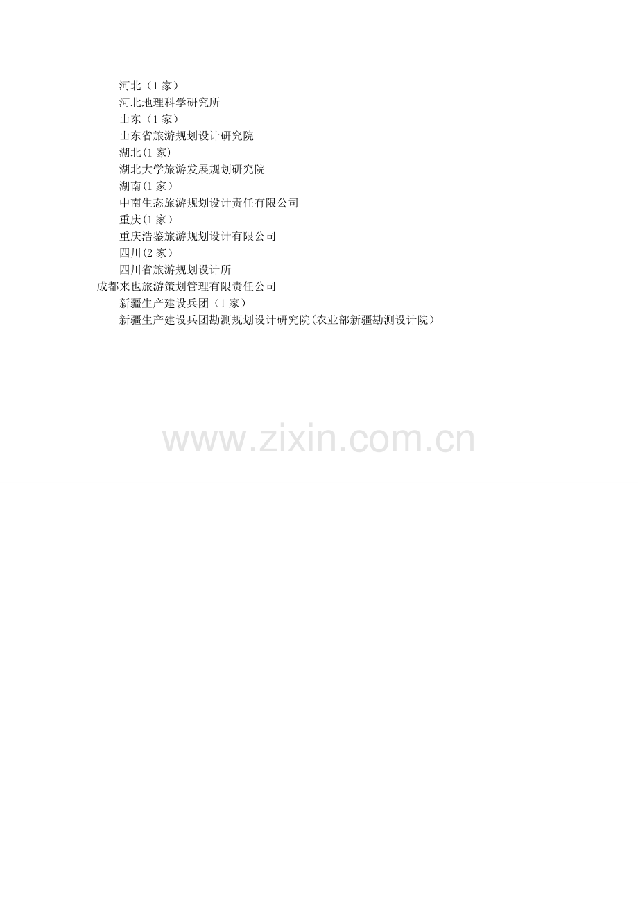旅游规划甲级资质单位列表.doc_第2页