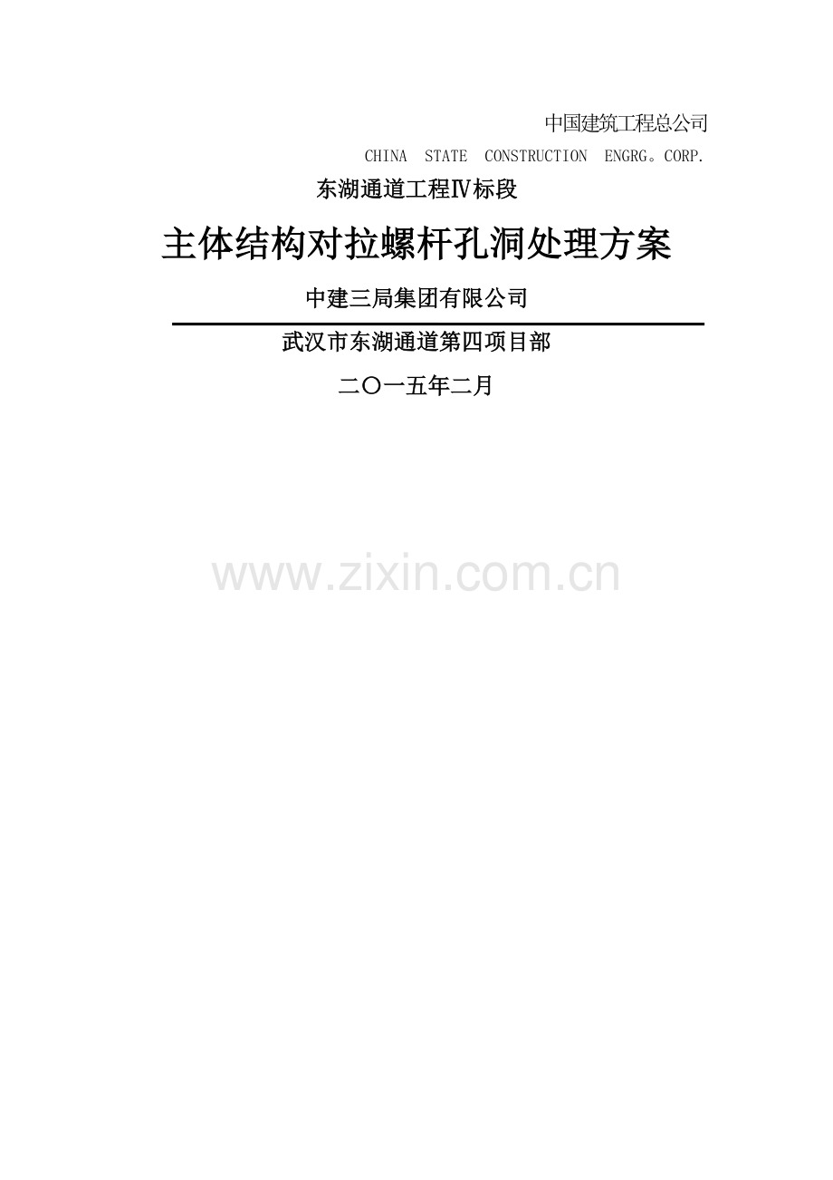 对拉螺杆孔洞处理方案.doc_第1页