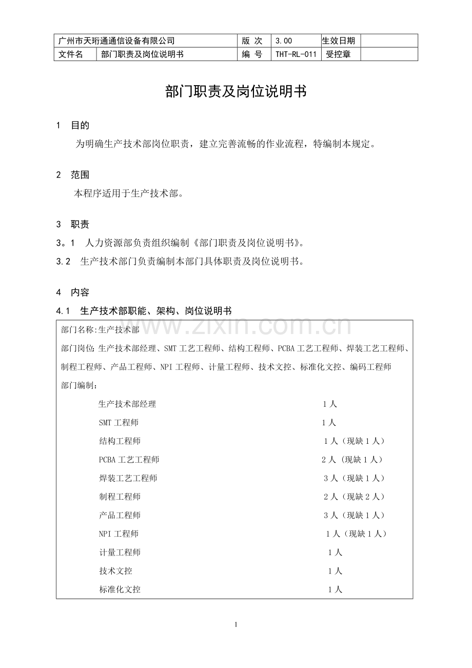 生产技术部架构及岗位.doc_第2页