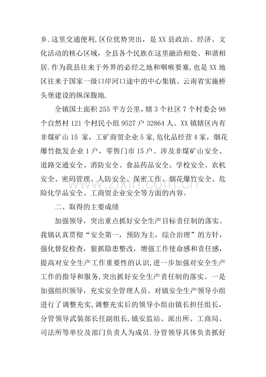 乡镇XX年开展百日安全生产大检查自检自查报告(汇报材料).docx_第2页