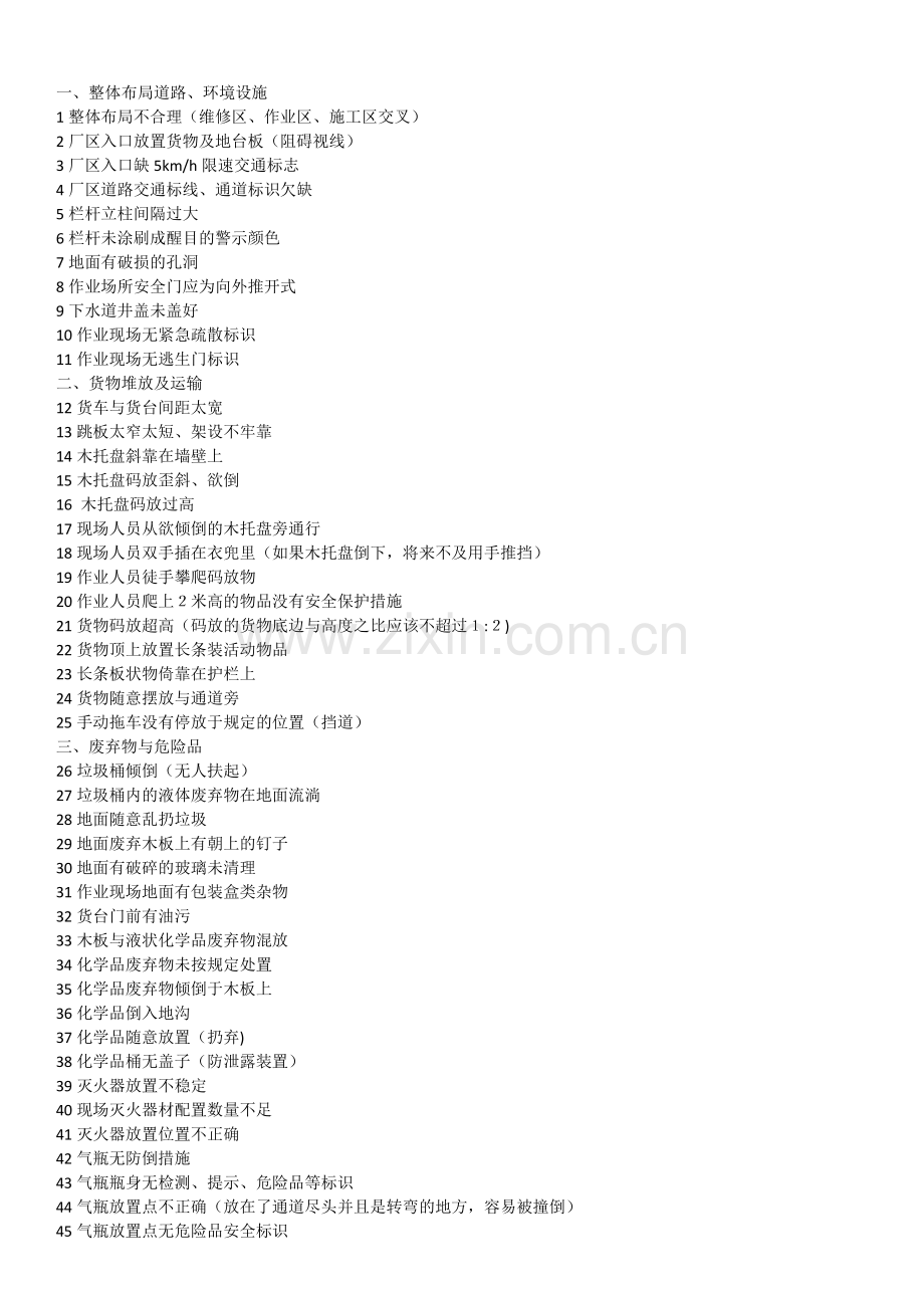 约100处安全隐患漫画图.doc_第1页