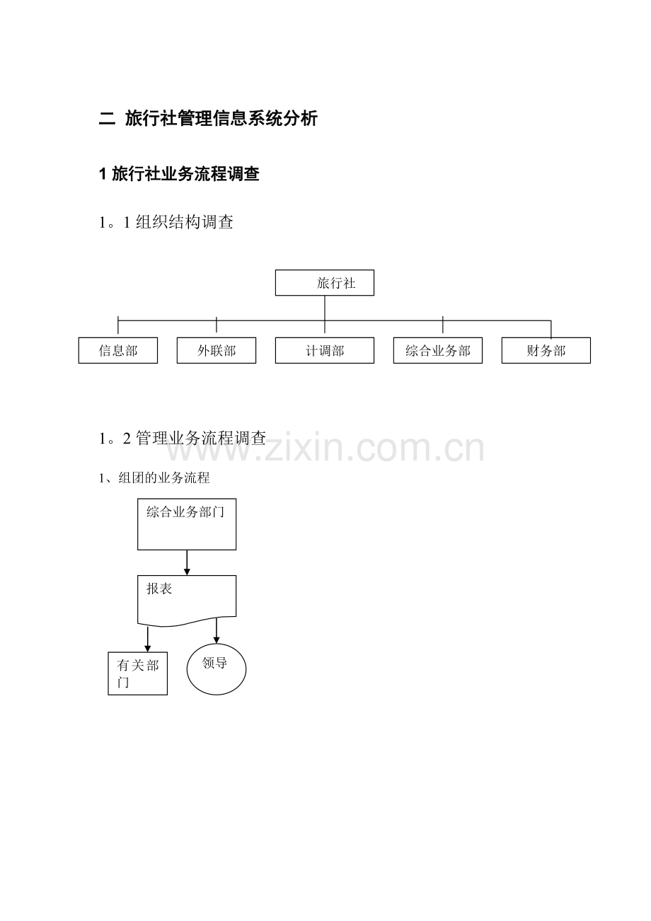 二-旅行社管理信息系统分析.doc_第1页