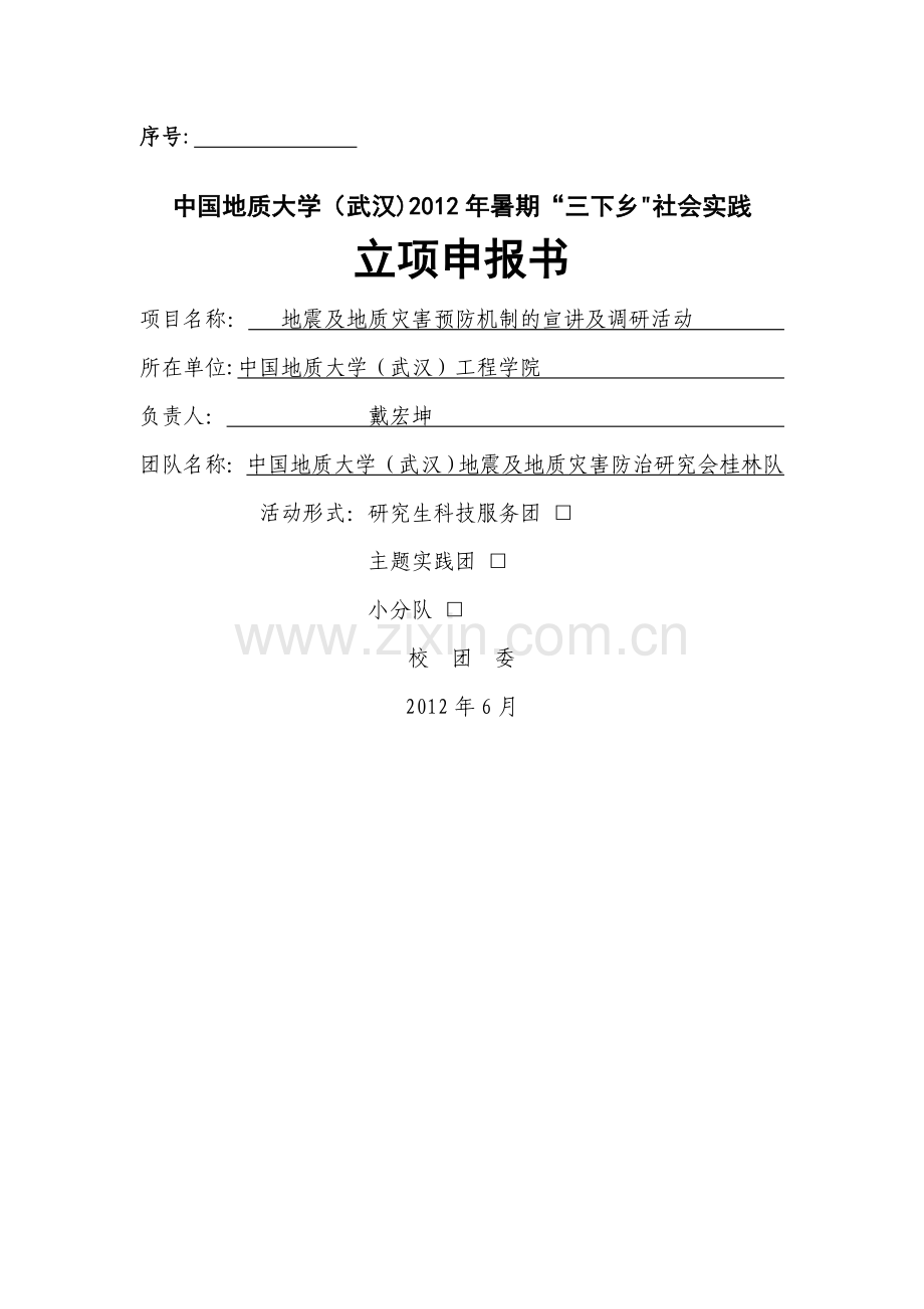 三下乡项目申报表.doc_第1页