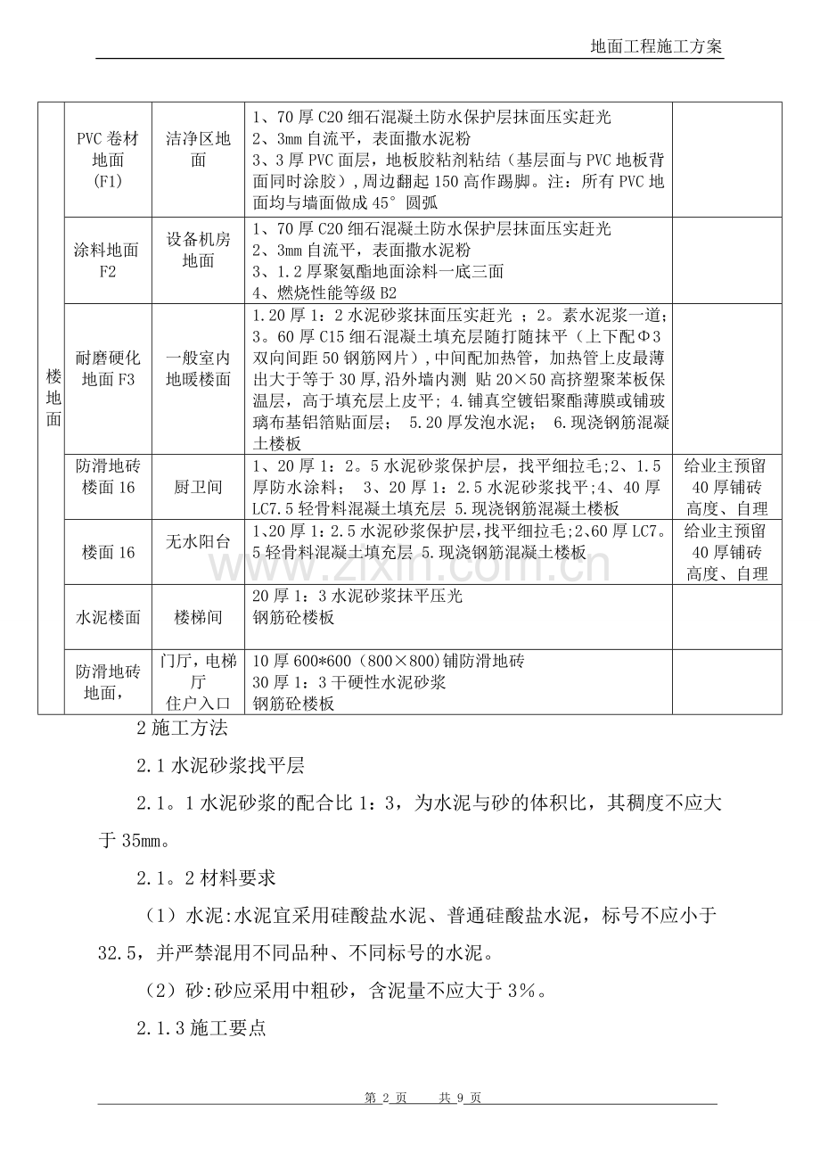 洁净厂房地面施工方案.doc_第2页