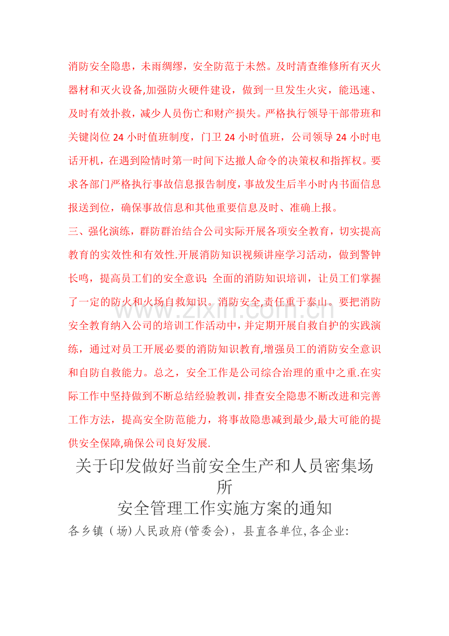 人员密集场所消防安全专项整治活动总结.docx_第2页