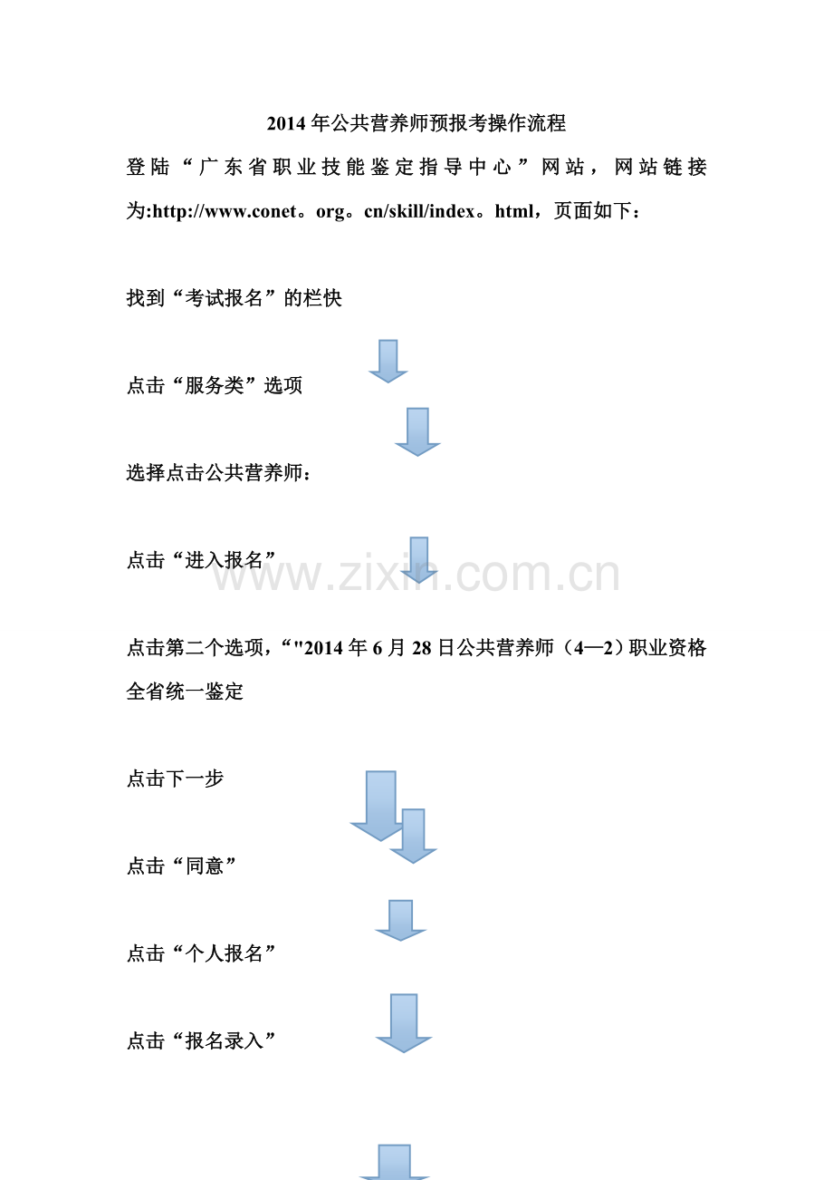 营养师报考流程操作.doc_第1页