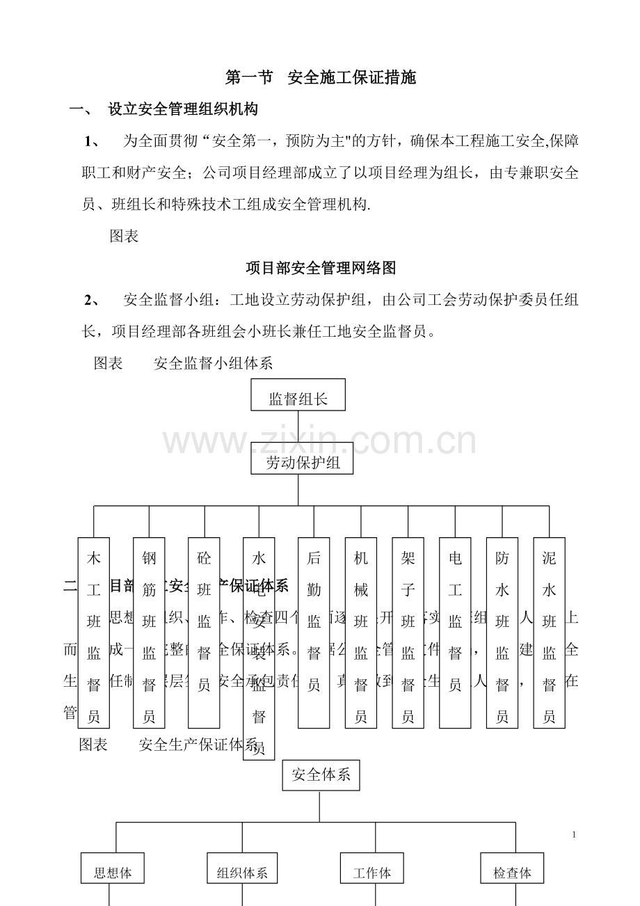 安全文明保证措施(内容).doc_第1页