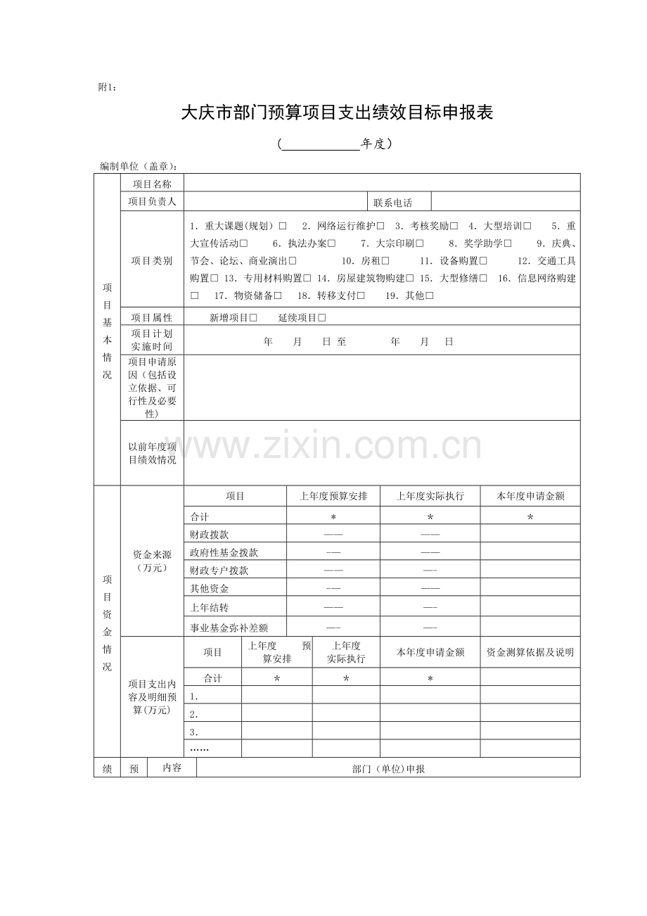 绩效目标申报表.doc_第1页