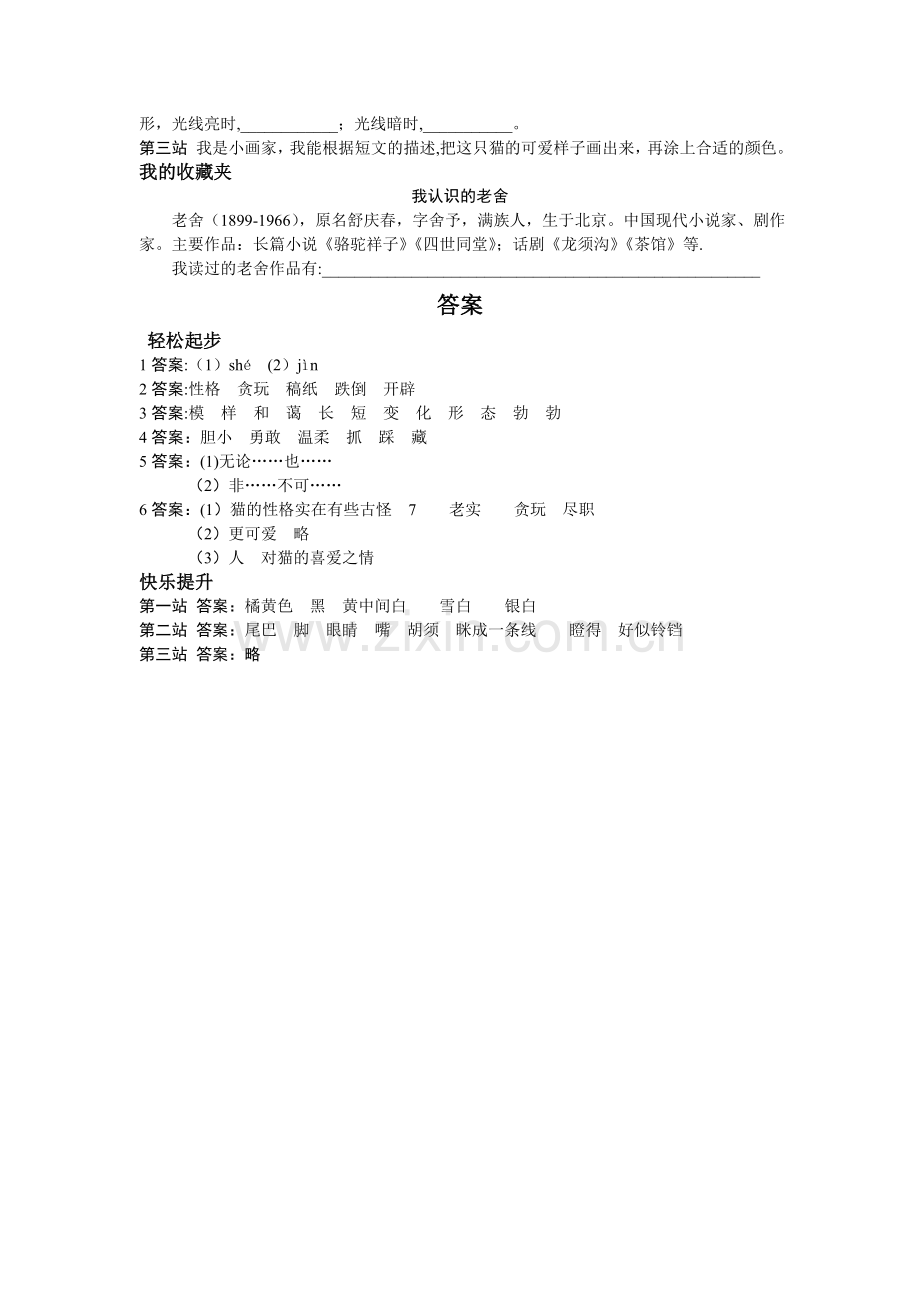 第七册-猫试题及答案.doc_第2页