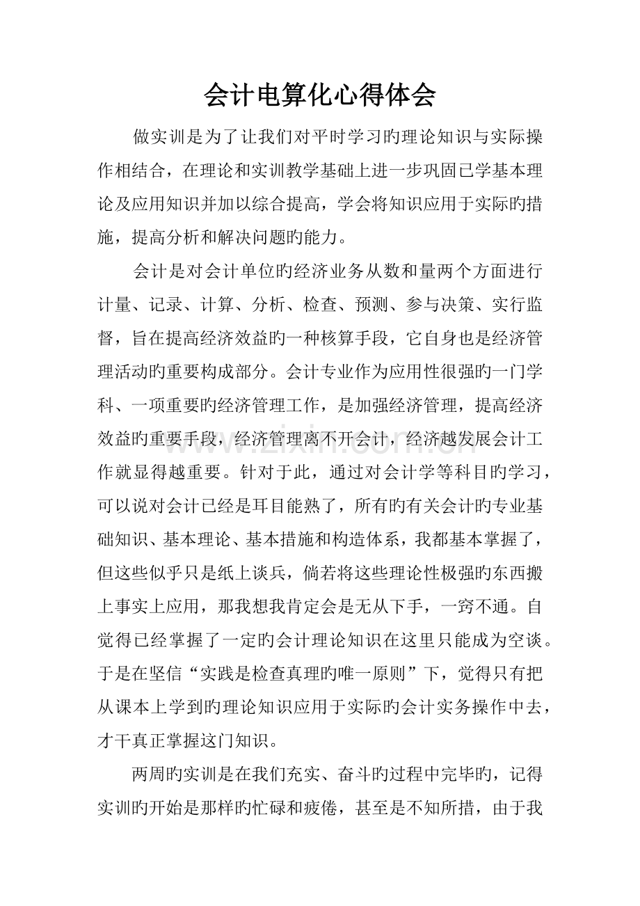 会计电算化心得体会.docx_第1页