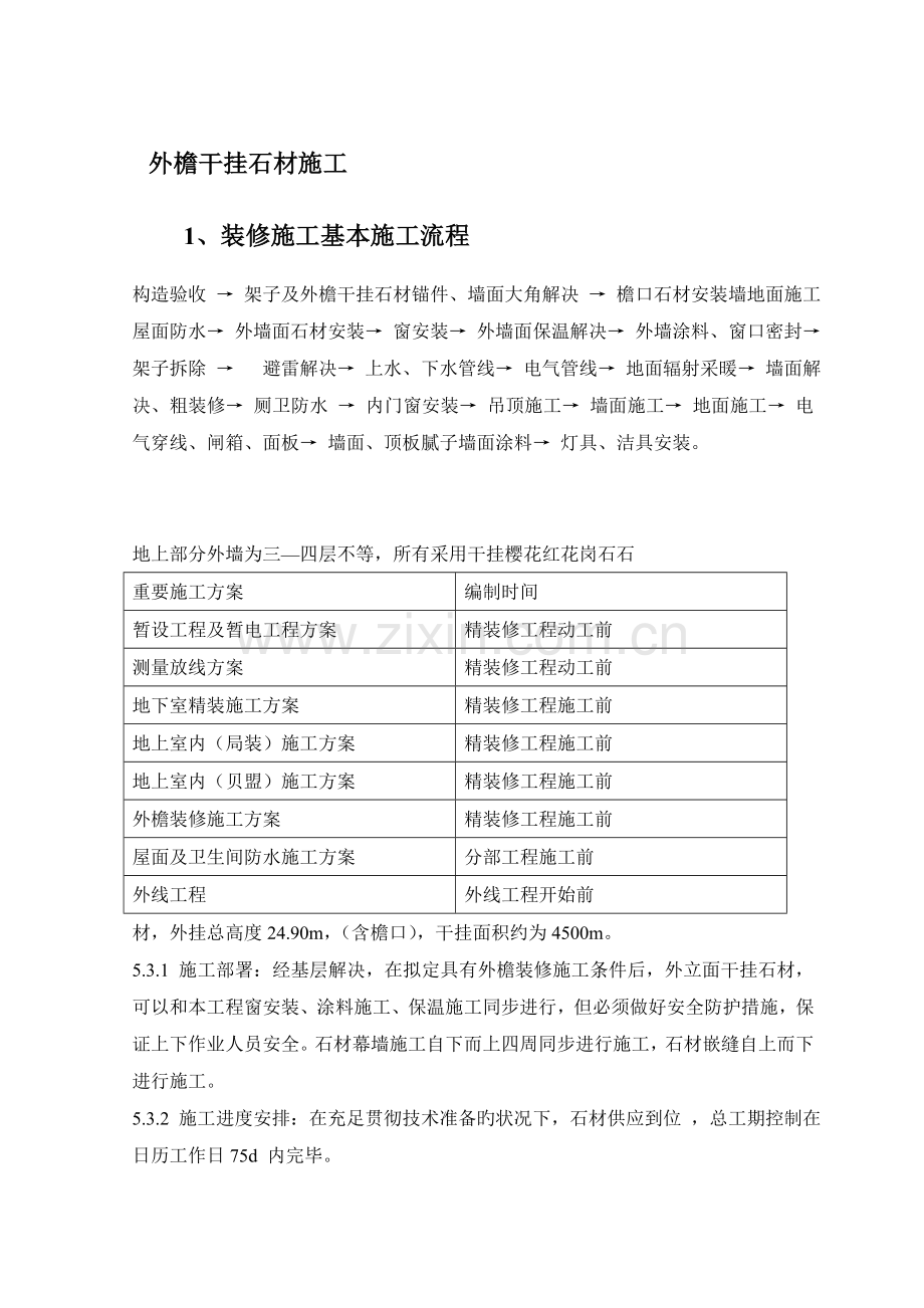 外檐干挂石材施工.doc_第1页