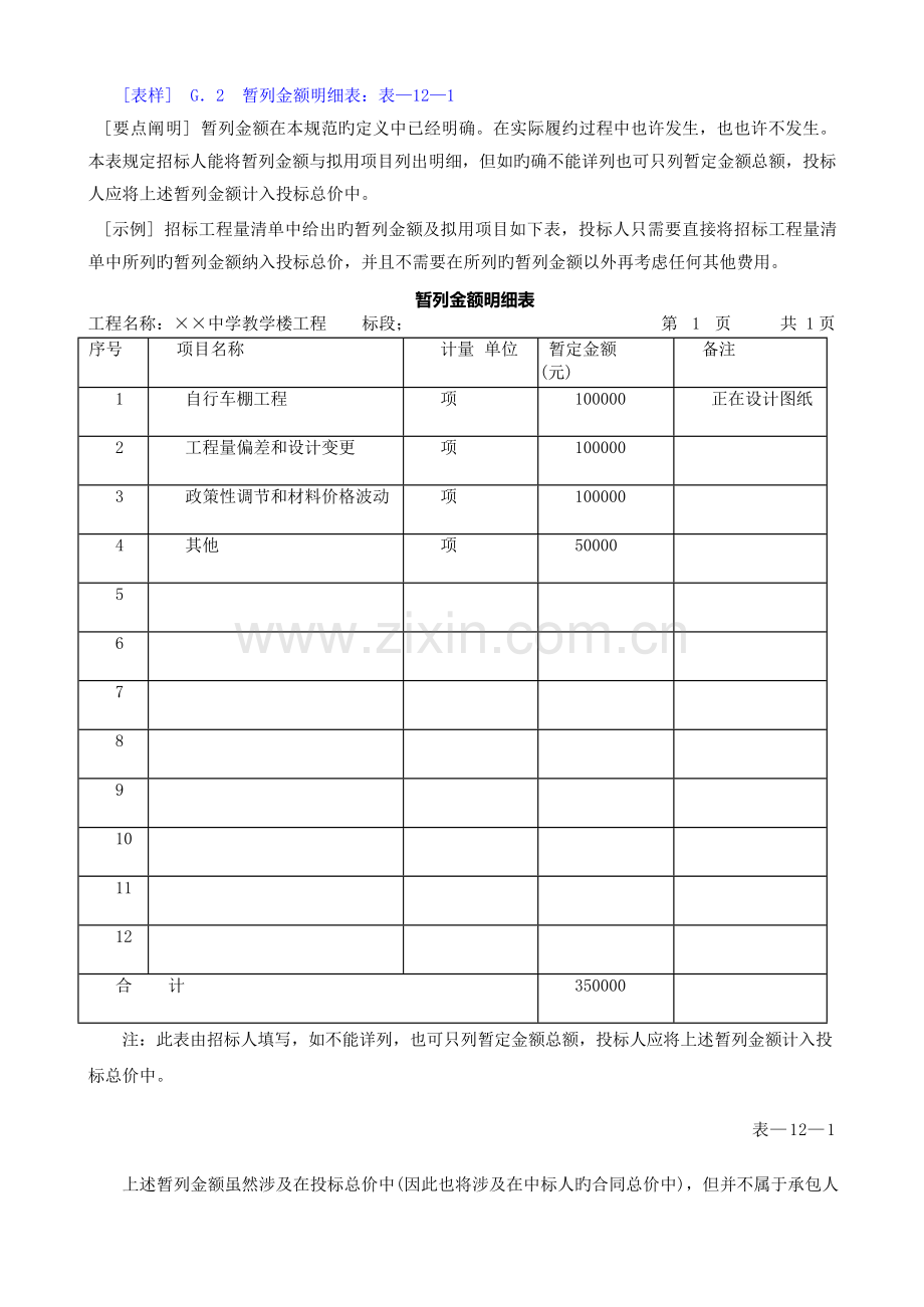 工程量清单编制使用表格说明及案例(二)(新版).docx_第1页