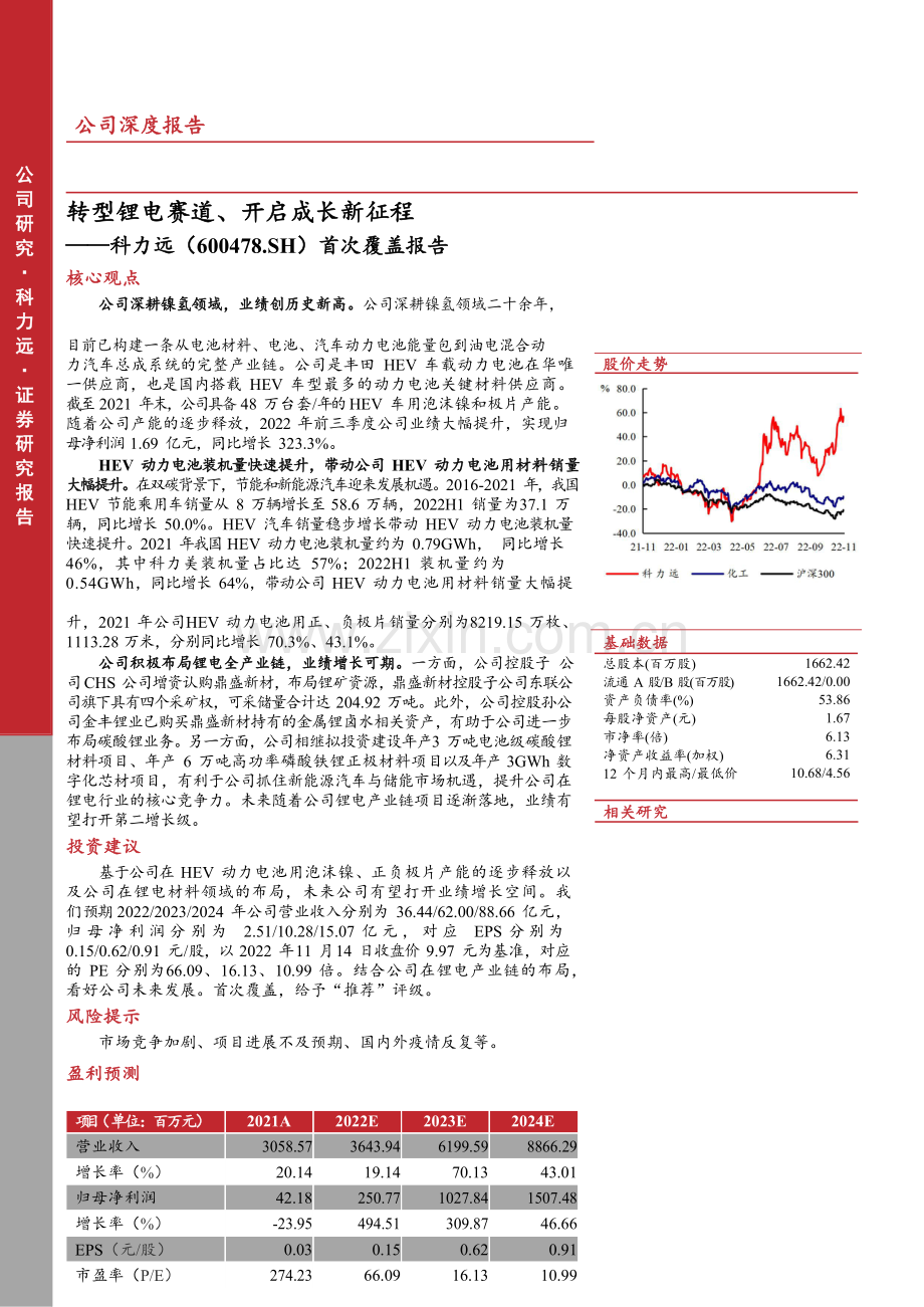 锂电行业企业研究报告-科力远.docx_第2页