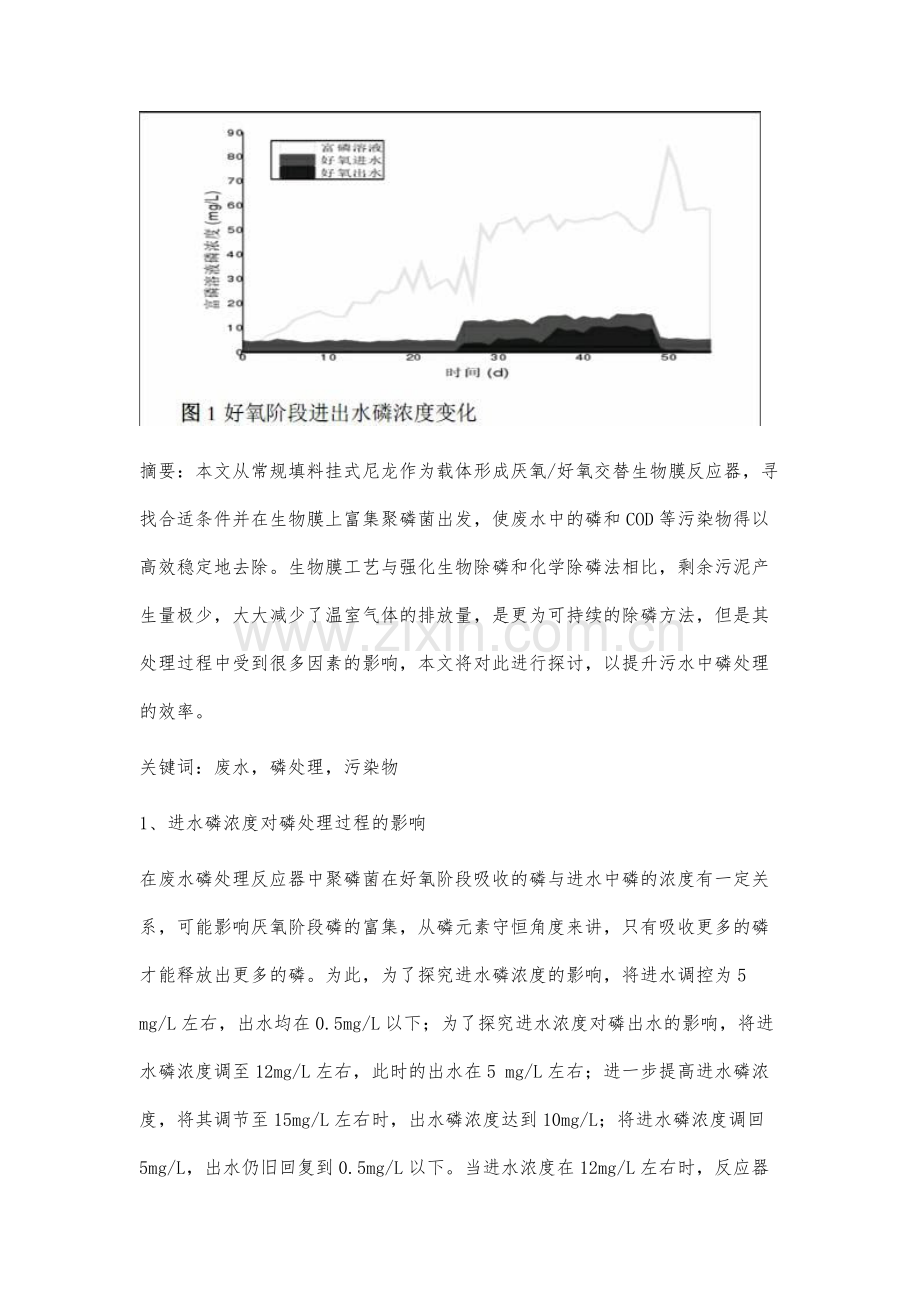 废水处理中磷处理的影响因素分析.docx_第2页