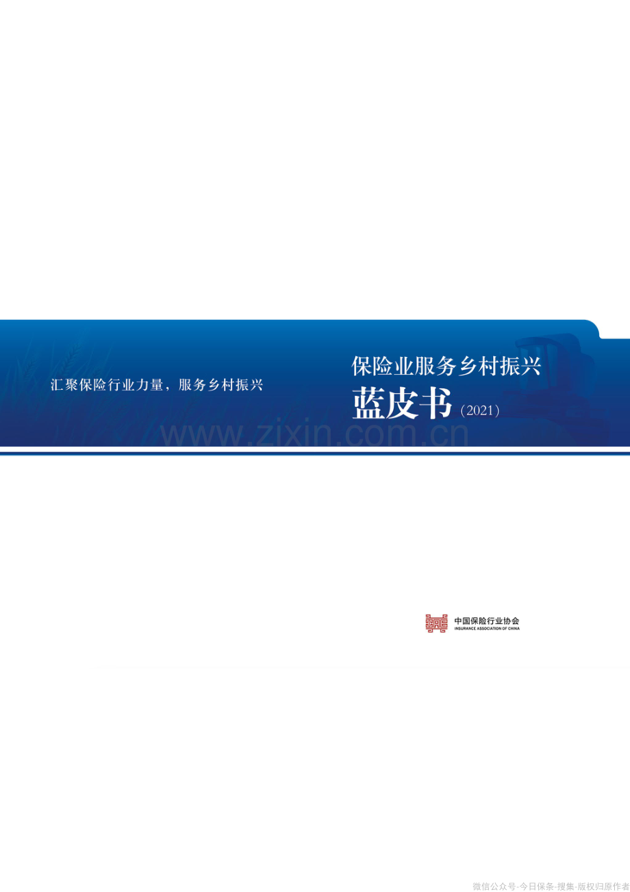 2021年保险业服务乡村振兴蓝皮书.pdf_第1页