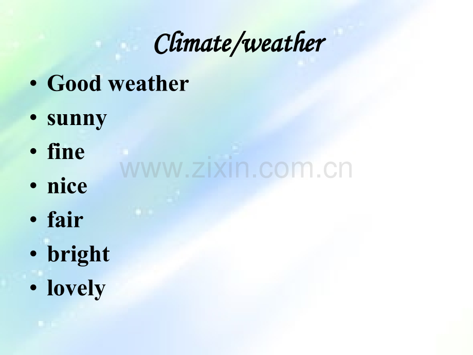 牛津英语M3U1wordpower-Weather-forecast教案.ppt_第2页