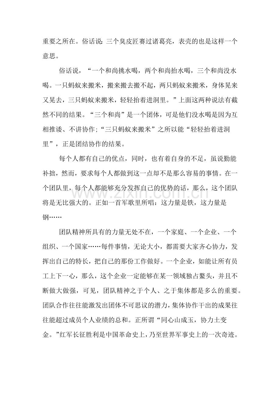 团队精神的重要性如何打造团队精神.doc_第2页