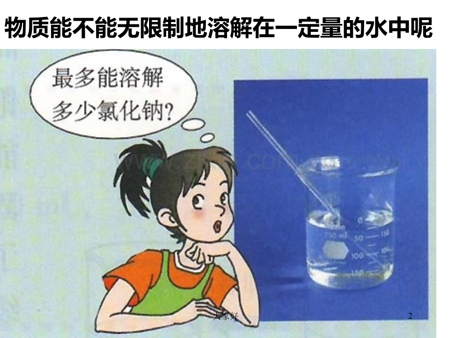 人教版九年级下册化学溶解度.ppt_第2页