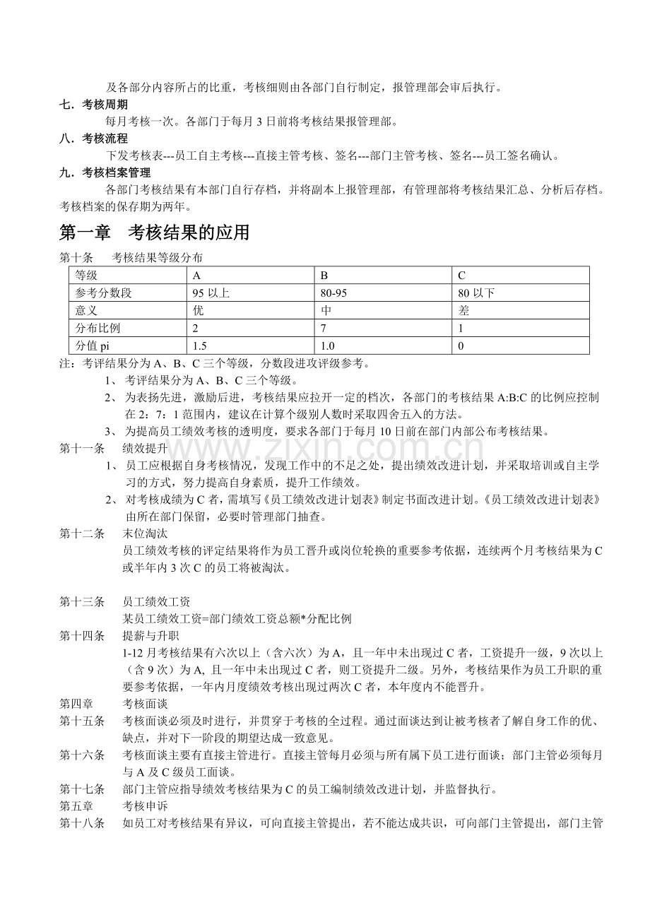 员工绩效考核管理办法(二).doc_第2页