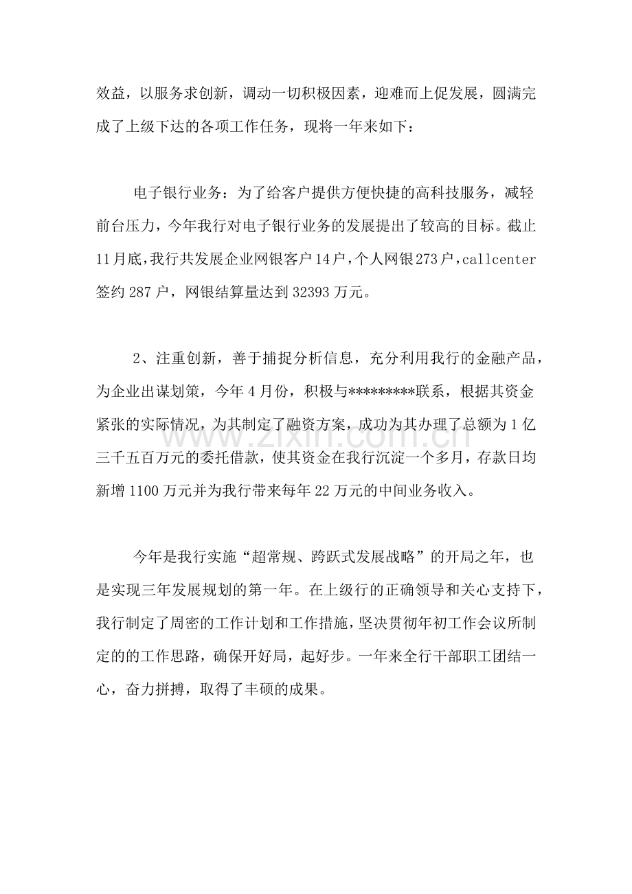 2021年银行年终的个人工作总结范文.doc_第2页