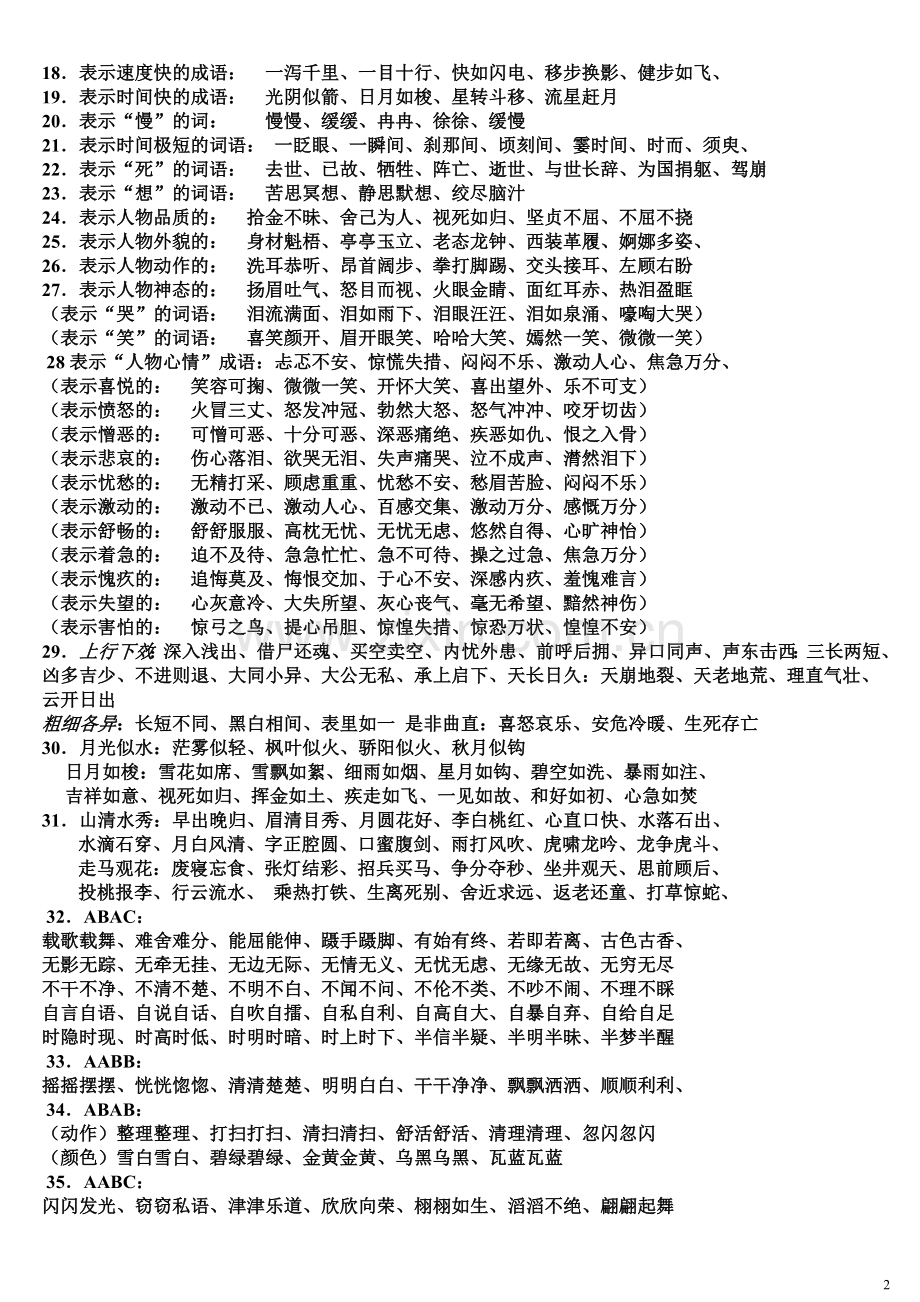 小学生词语积累大全(对学生绝对有用).doc_第2页