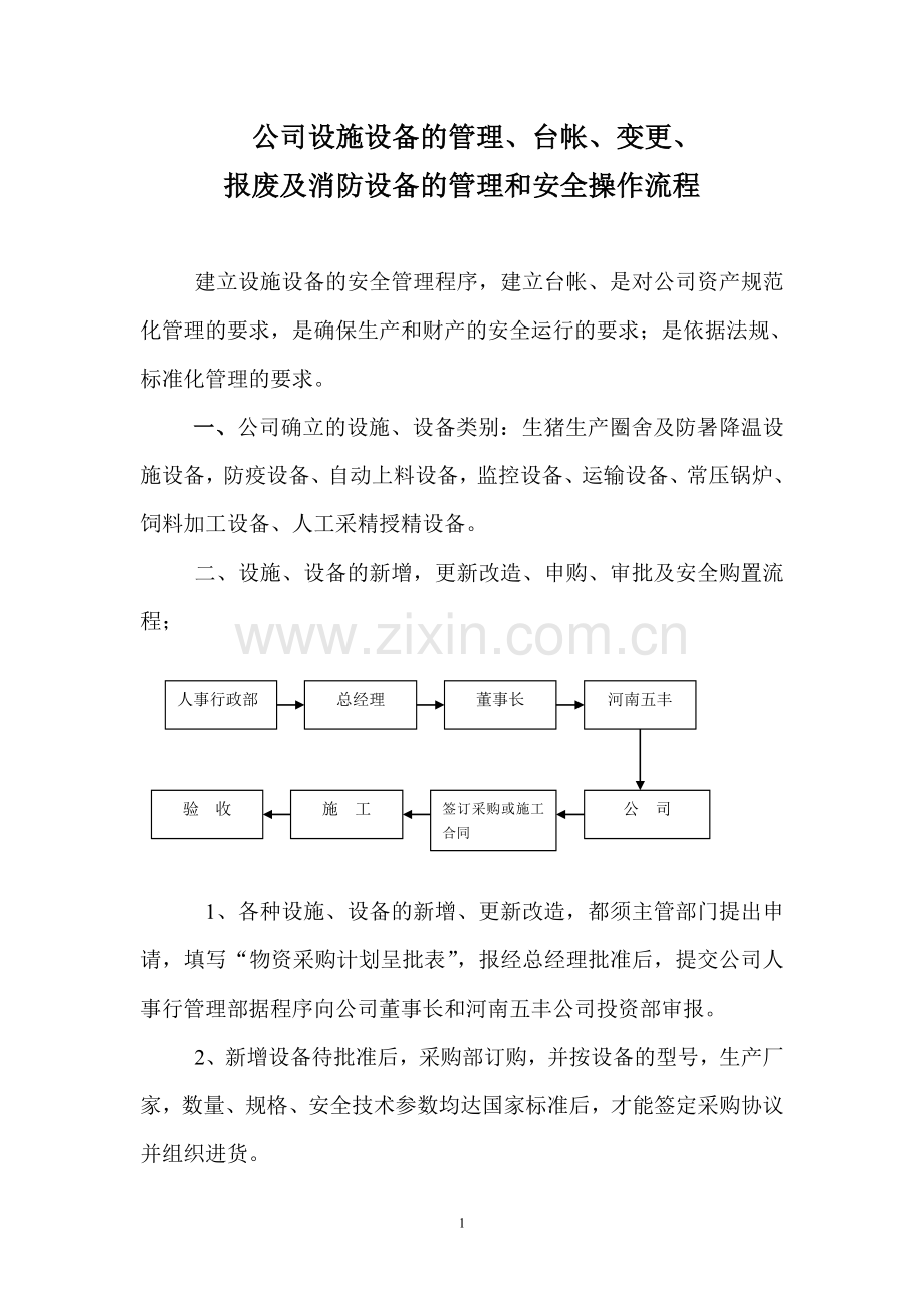 生产设施设备的管理制.doc_第1页
