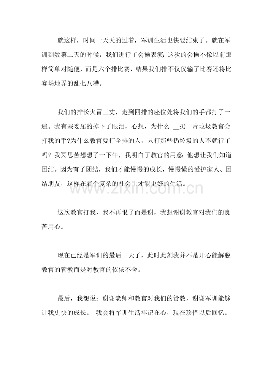 高中军训心得范文2019.doc_第2页