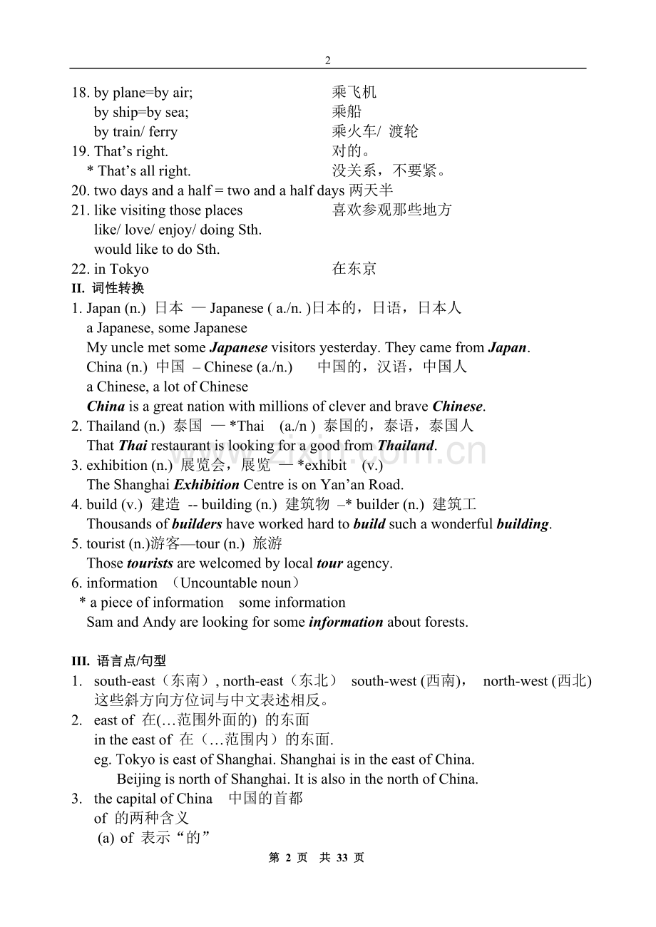 上海牛津英语6B知识点梳理.doc_第2页
