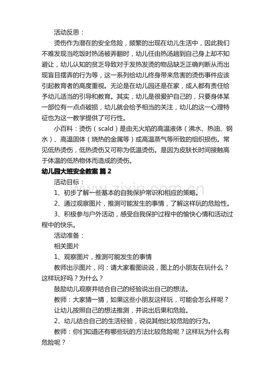 幼儿园大班安全教案.pdf_第2页