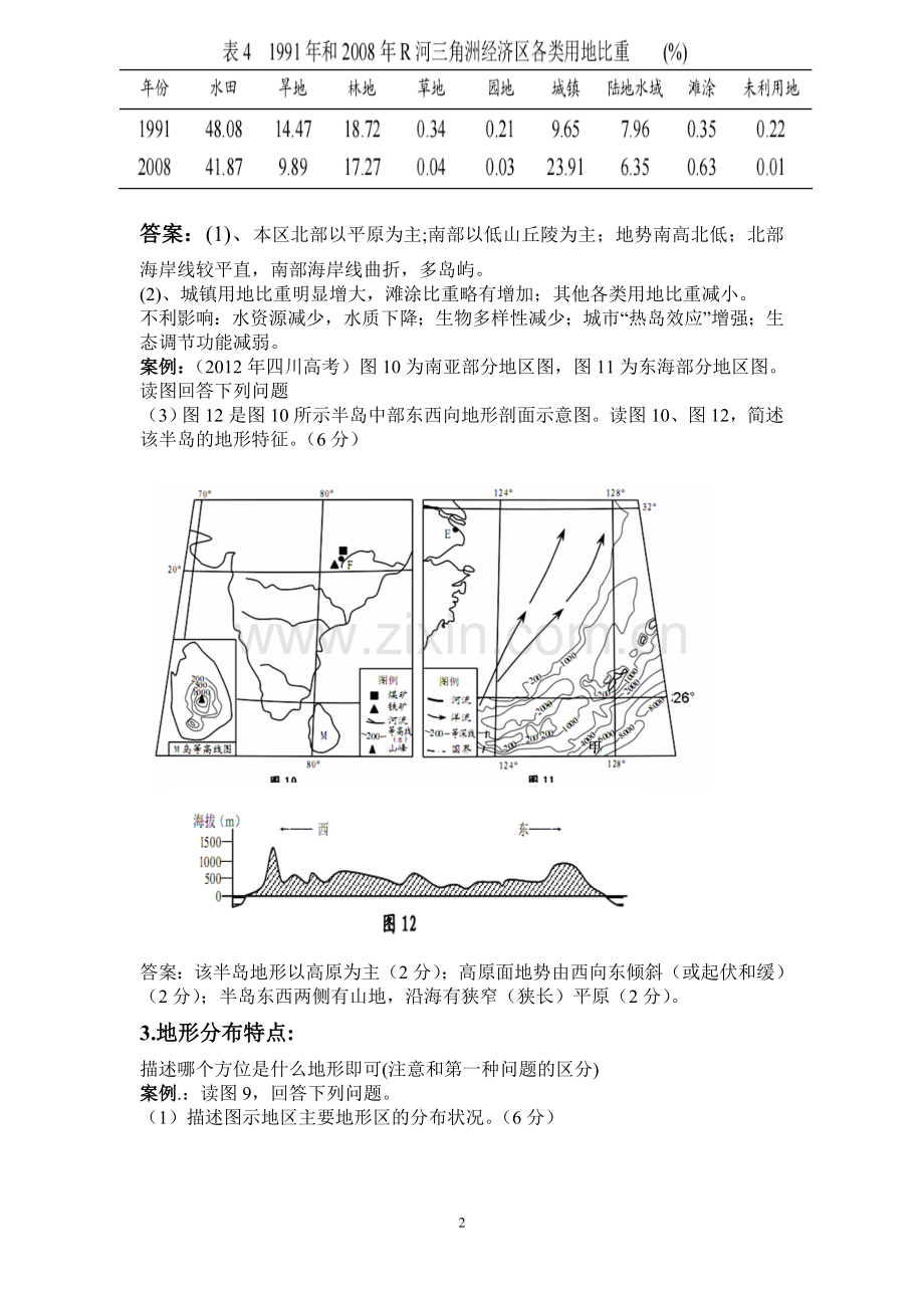 地理特征类地理试题答题技巧.doc_第2页