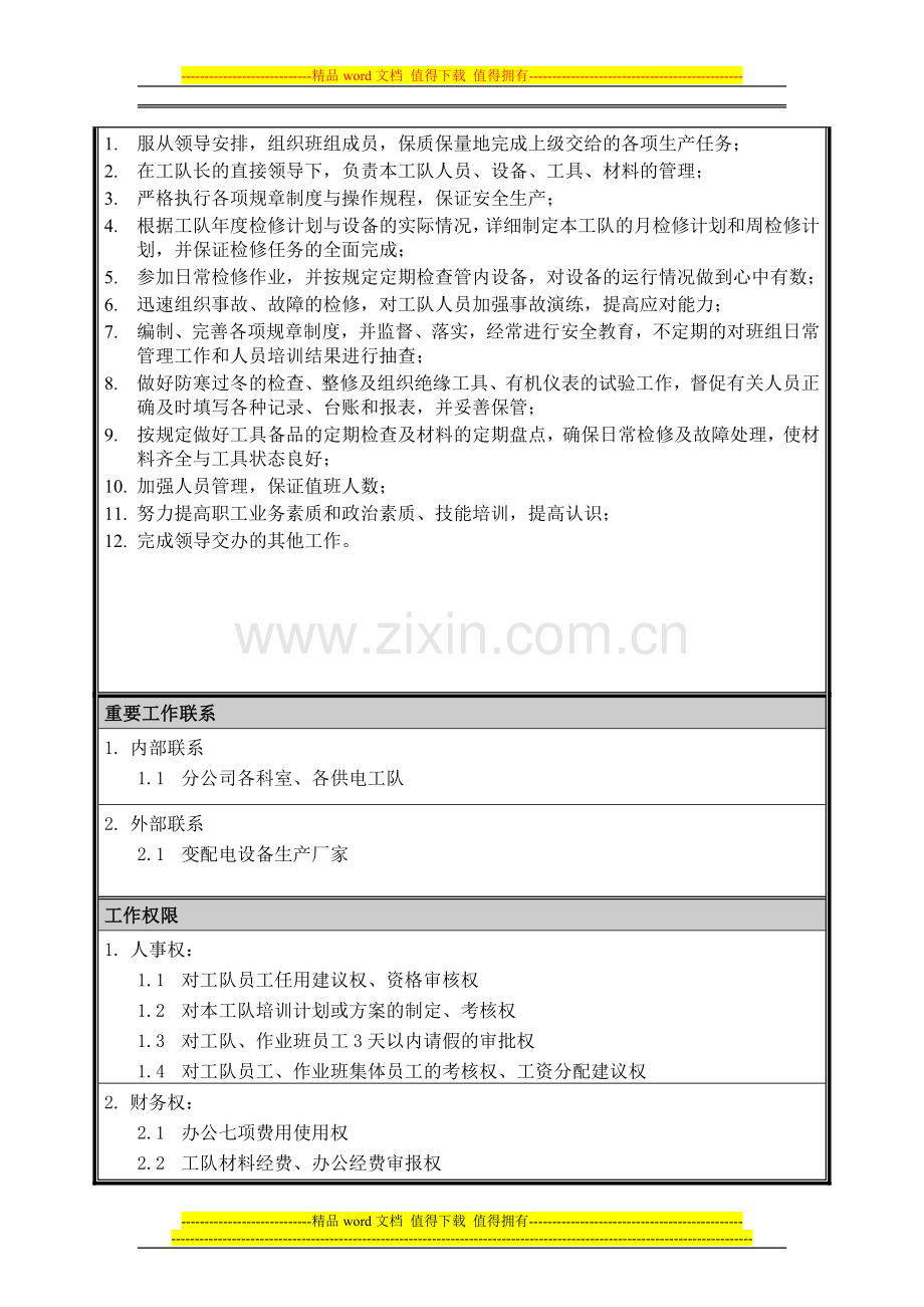 02岗位说明书-试验工队副队长.doc_第2页