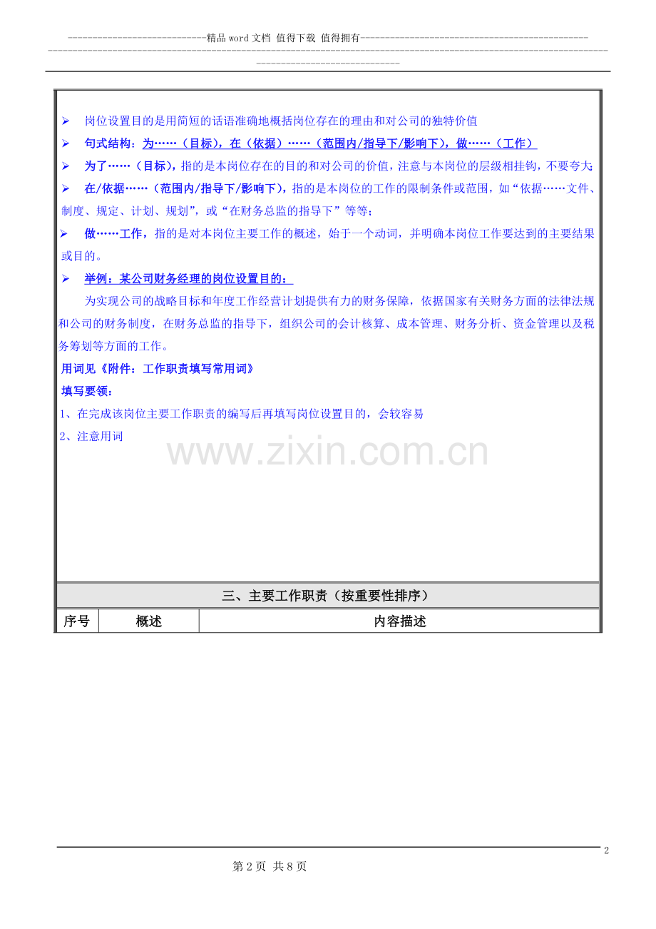 岗位说明书填写说明.doc_第2页