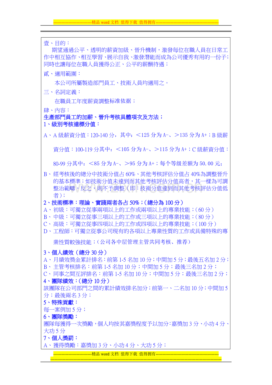 员工年度加薪考核办法..doc_第2页