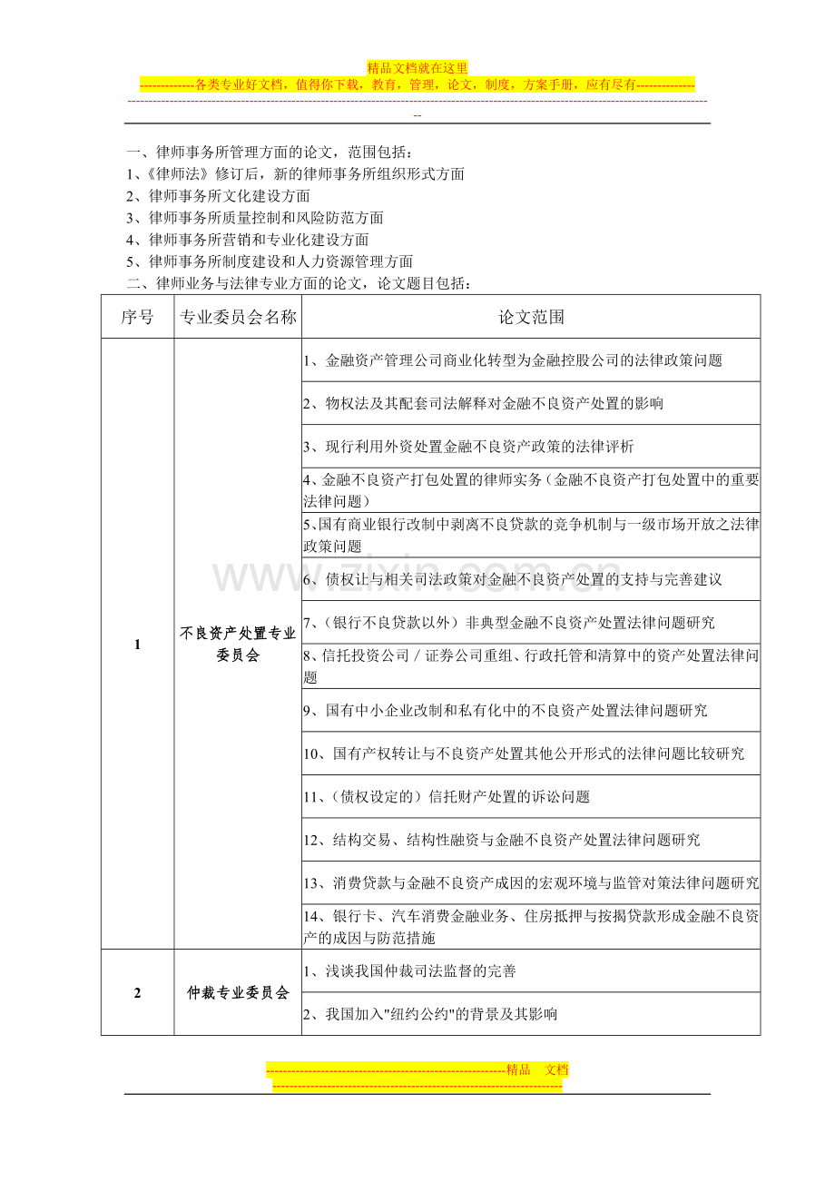 律师事务所管理方面的论文.doc_第1页