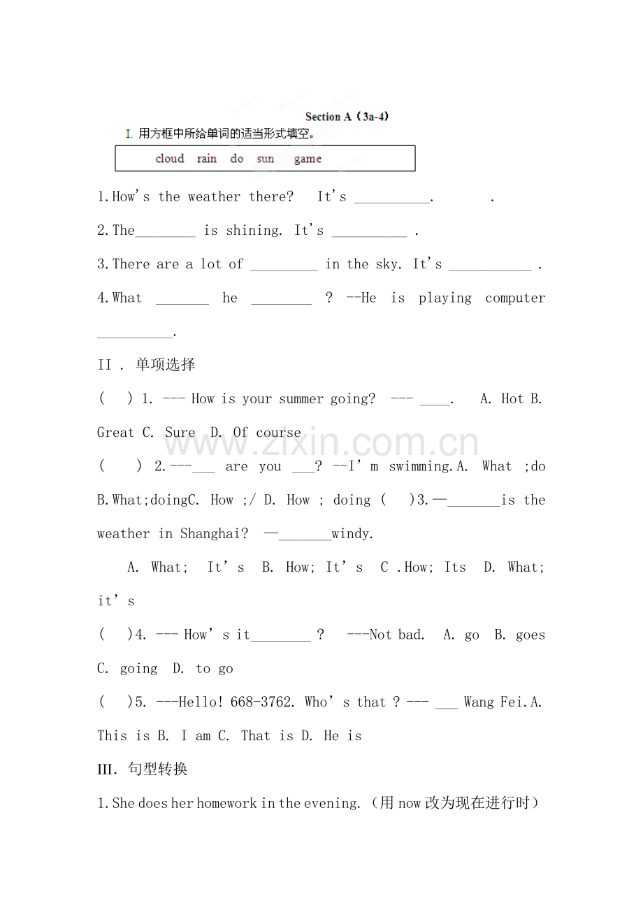 It‘s-raining同步检测2.doc_第1页