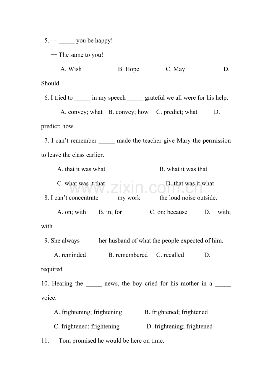 高二英语下册单元精讲精练检测题2.doc_第2页