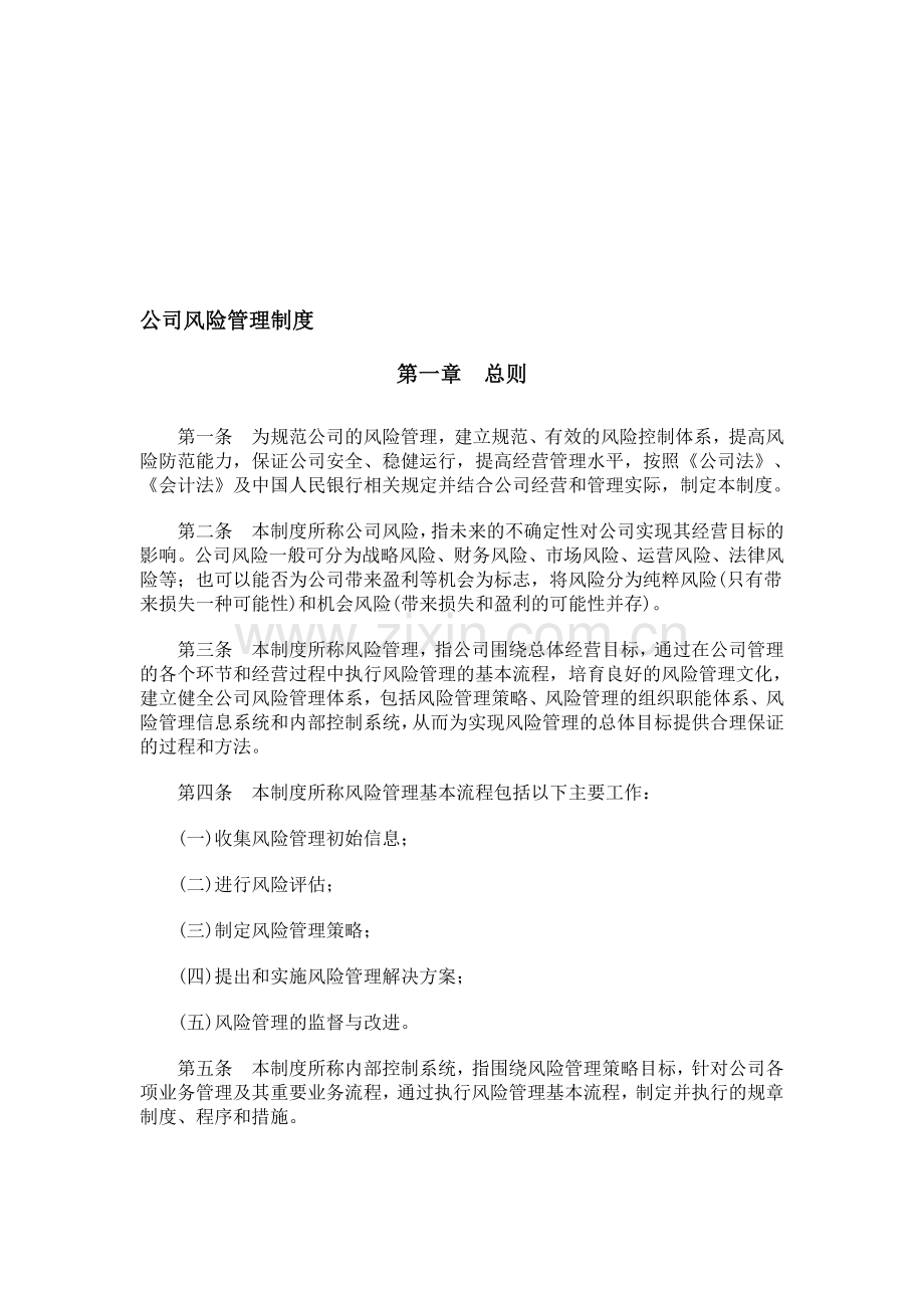 第三方支付公司全面风险管理制度.doc_第1页