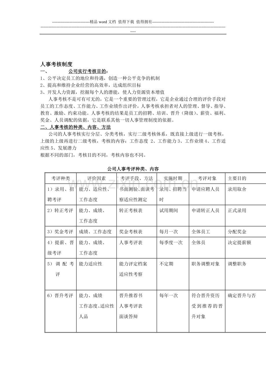华中建科人事考核制度2(共两个)..doc_第1页