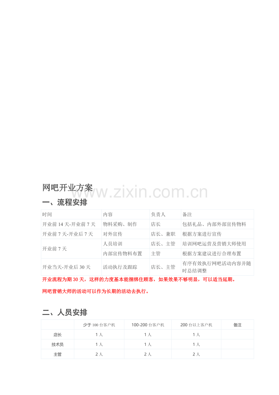 网咖开业方案.doc_第1页