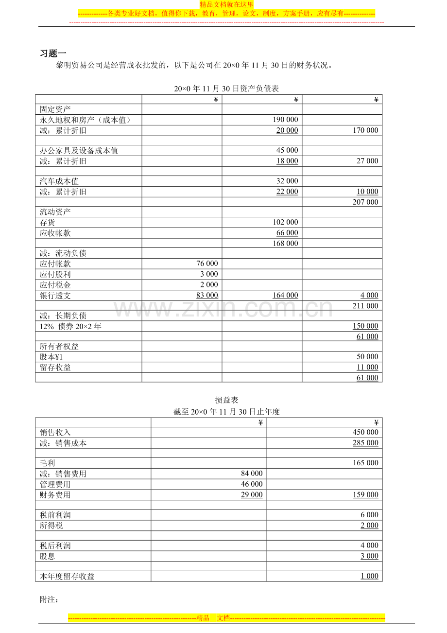 财务管理综合练习题1-14.doc_第1页