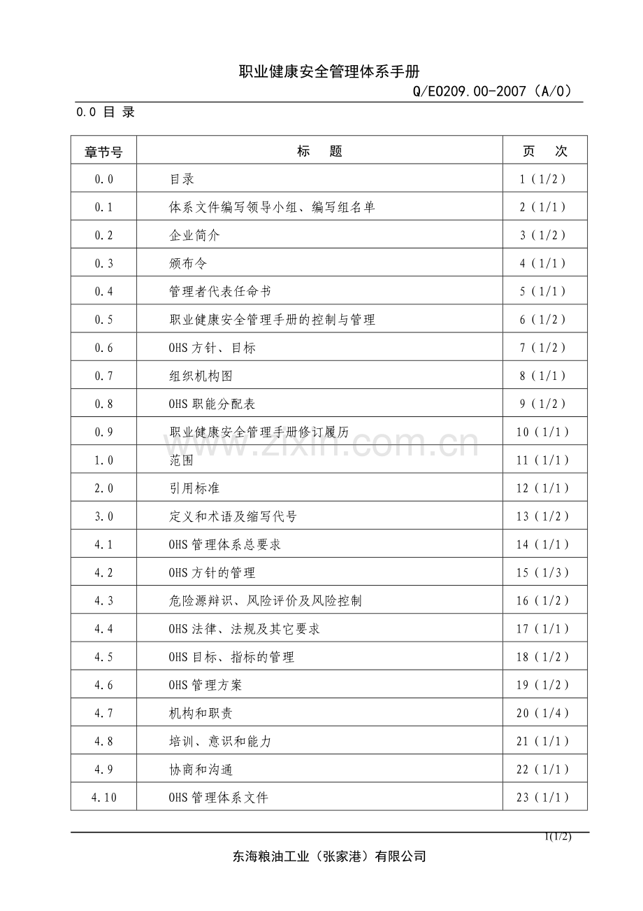 管理手册OHS.doc_第1页