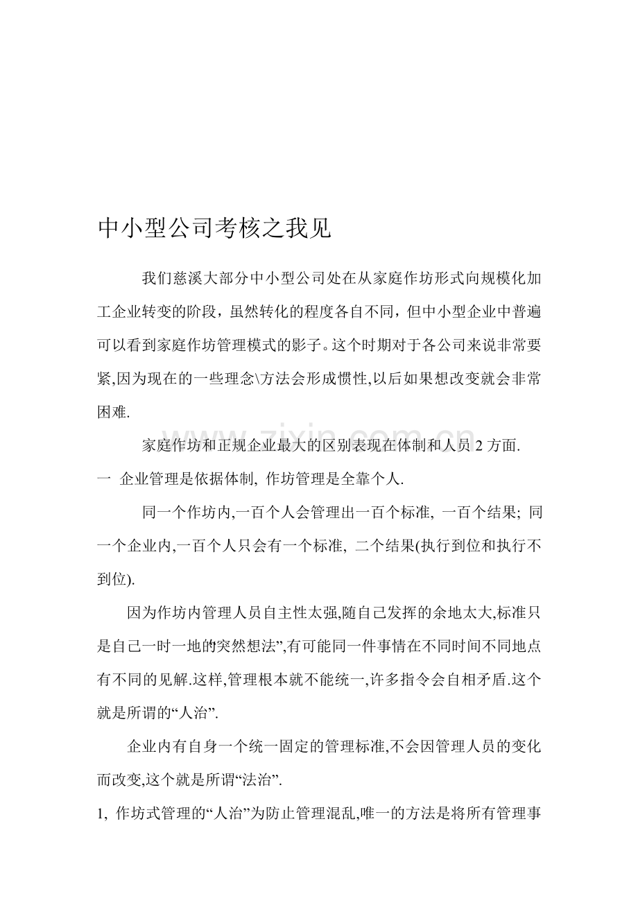 中小型公司考核之我见..doc_第1页